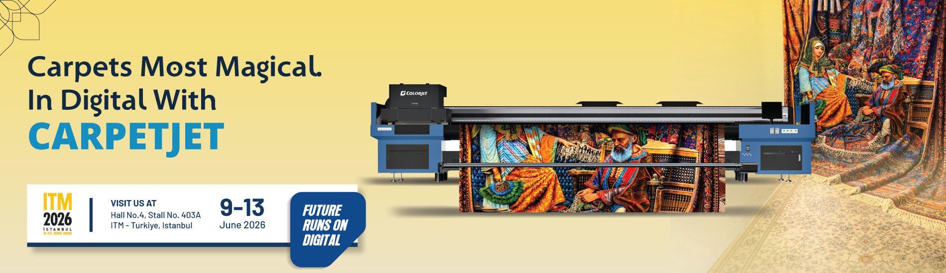 CarpetJet by ColorJet - Best Digital Carpet Printing Machine - ITM Istanbul 2026